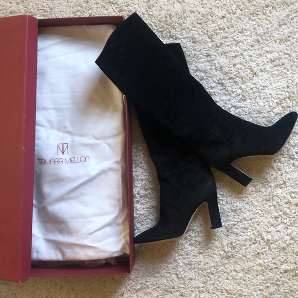 Tamara Mellon Shoes - Tamara Mellon Heeled Suede Boots